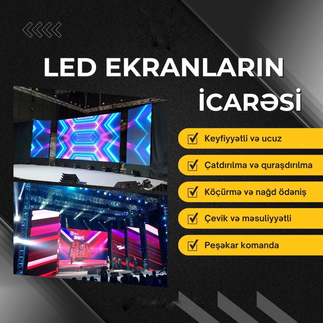 seller.az Səhnə Avadanlıqlarının İcarəsi