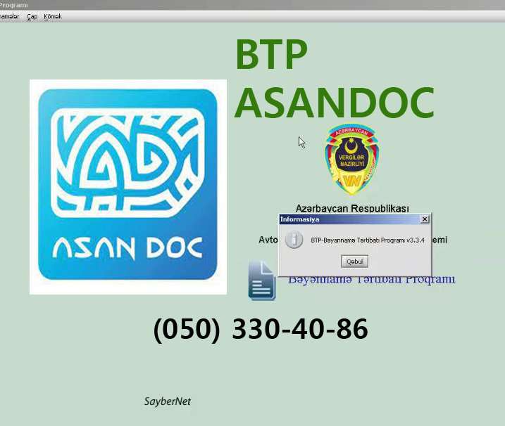 seller.az BTP bəyənnamə  və Asandoc proqramının yazılması