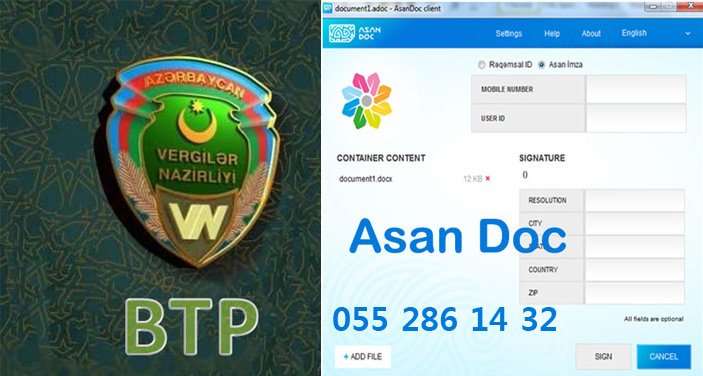 seller.az Btp, Asandoc proqramının yüklənməsi